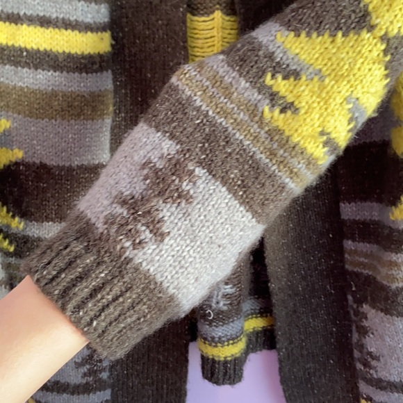 Press cardigan with wool size large - Picture 4 of 8